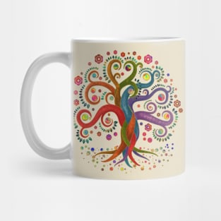 Tree of Life - Yggdrasil - Watercolor swirl Mug